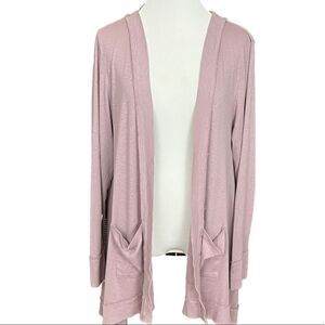 Fresh Produce Lightweight Open Cardigan Dusty Mauve  ONE SIZE